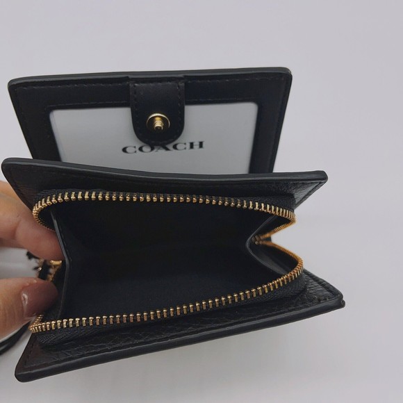 Coach C7446 Disney Mickey Mouse X Keith Haring Snap Zip Wallet NWT Org $198 - Picture 7 of 11